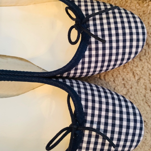 Repetto blue gingham chunk heel - Picture 3 of 6